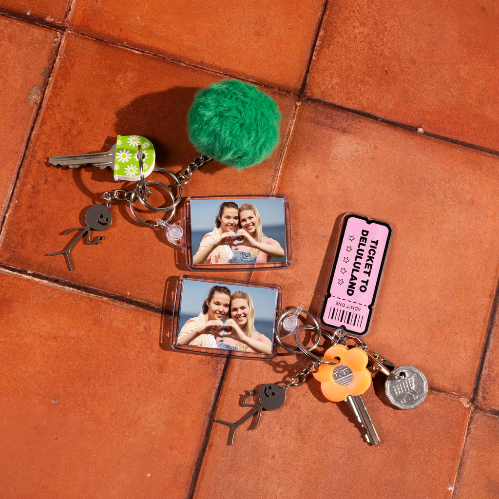 Double-Sided Photo Keyring